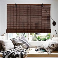 ALIMOO Bamboo Blinds, Bamboo Roll Up Shades for Wi