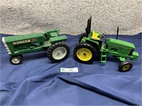 Oliver 1850 & JD 6400  toy tractors : Oliver 1850