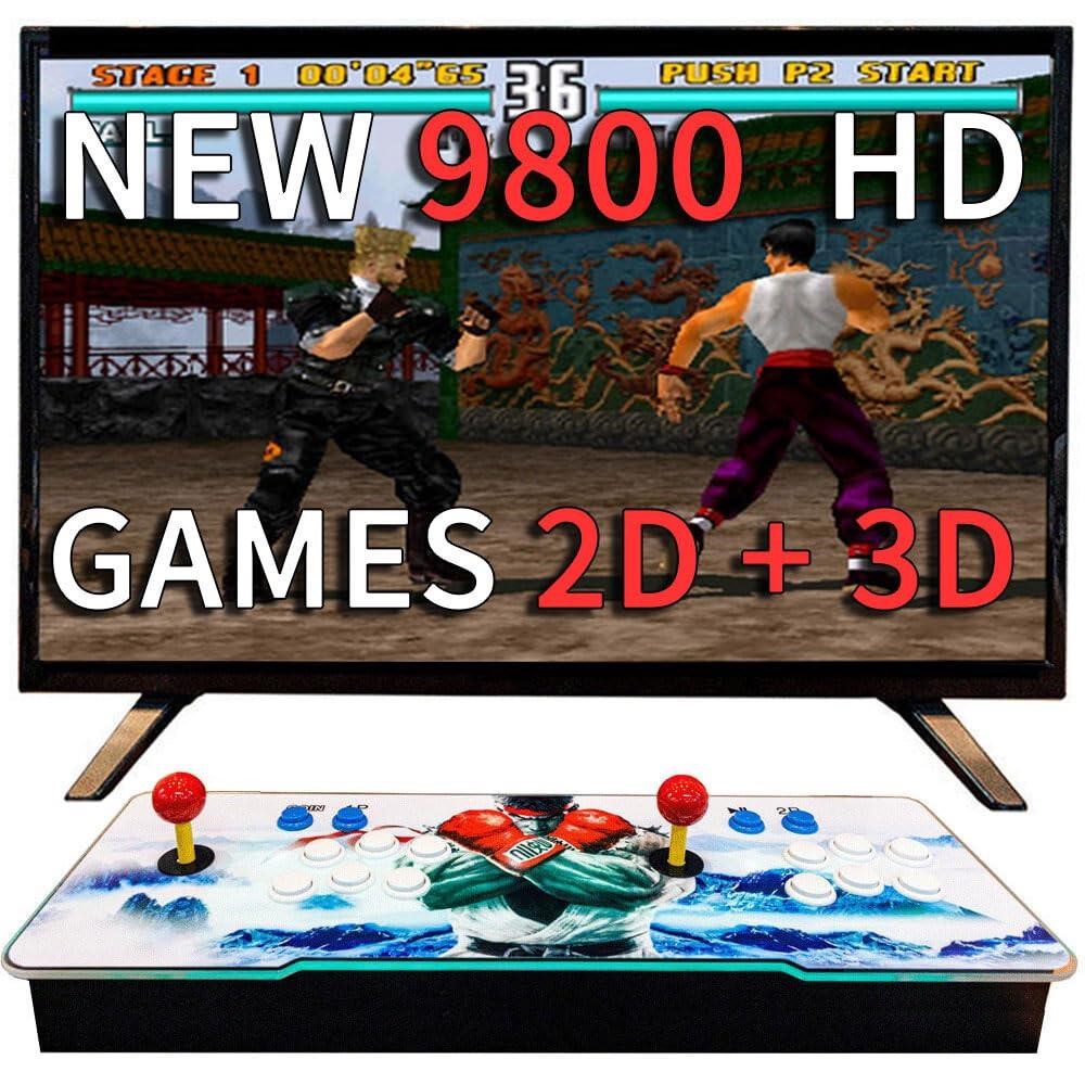 3D Pandora Box Arcade Console Games 9800EX