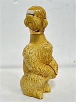 Vintage Franor Royale ceramic poodle decanter