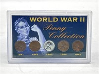 World War II penny coin collection
