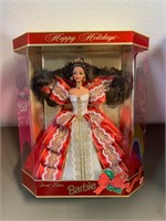 NIB 1997 Happy Holidays Barbie Christmas Brunette