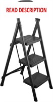 $56  Newisdomake 3-Step Ladder  Steel  Anti-Slip