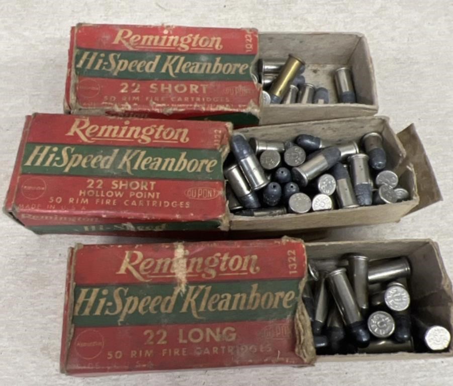 Ammunition Remington 22 short bullets-NO SHIPPING