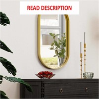 $55  Gold Oval Mirror 30 X 17 Inch - Alloy Frame