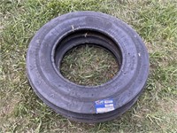 Pair new 6.00-16 3 rib tractor tires