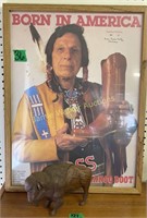 Signed Iron Eyes Cody Poster, Personally