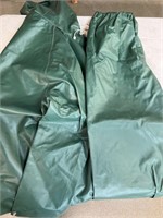 Large raincoat and pants