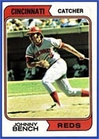 1974 Topps Baseball #10 Johnny Bench