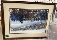 Tom Williams? Watercolor Painting Stone Wall