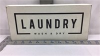 D2) LAUNDRY, WASH & DRY SIGN