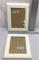 D2) TWO WHITE PICTURE FRAMES