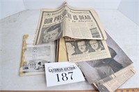 Kennedy Assassination Newpapers