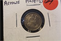 1853 *Outstanding Seated Liberty Half Dime