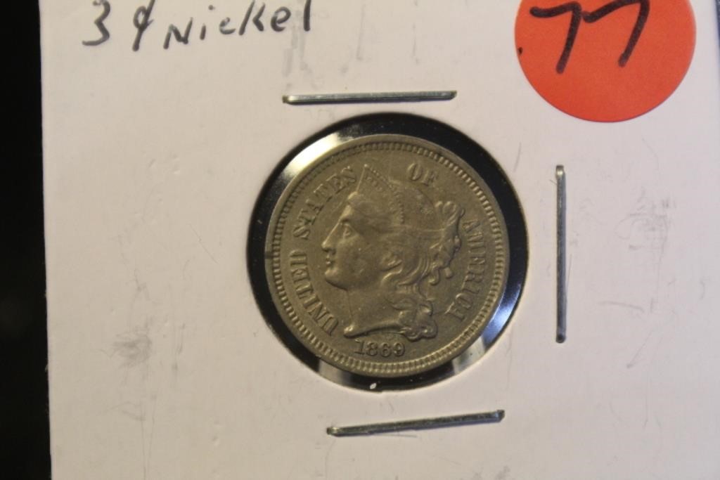 1869 3 Cent Nickel