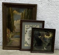 (F) Framed Wall Decor Includes Arthur Garratt