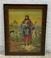 (F) Framed Religious Poster ‘The Lord Is My