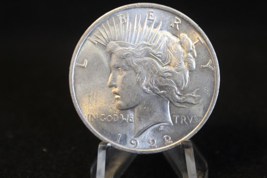 1922-P Uncirculated Silver U.S. Peace Dollar