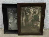 (F) Vintage Framed Wall Decor