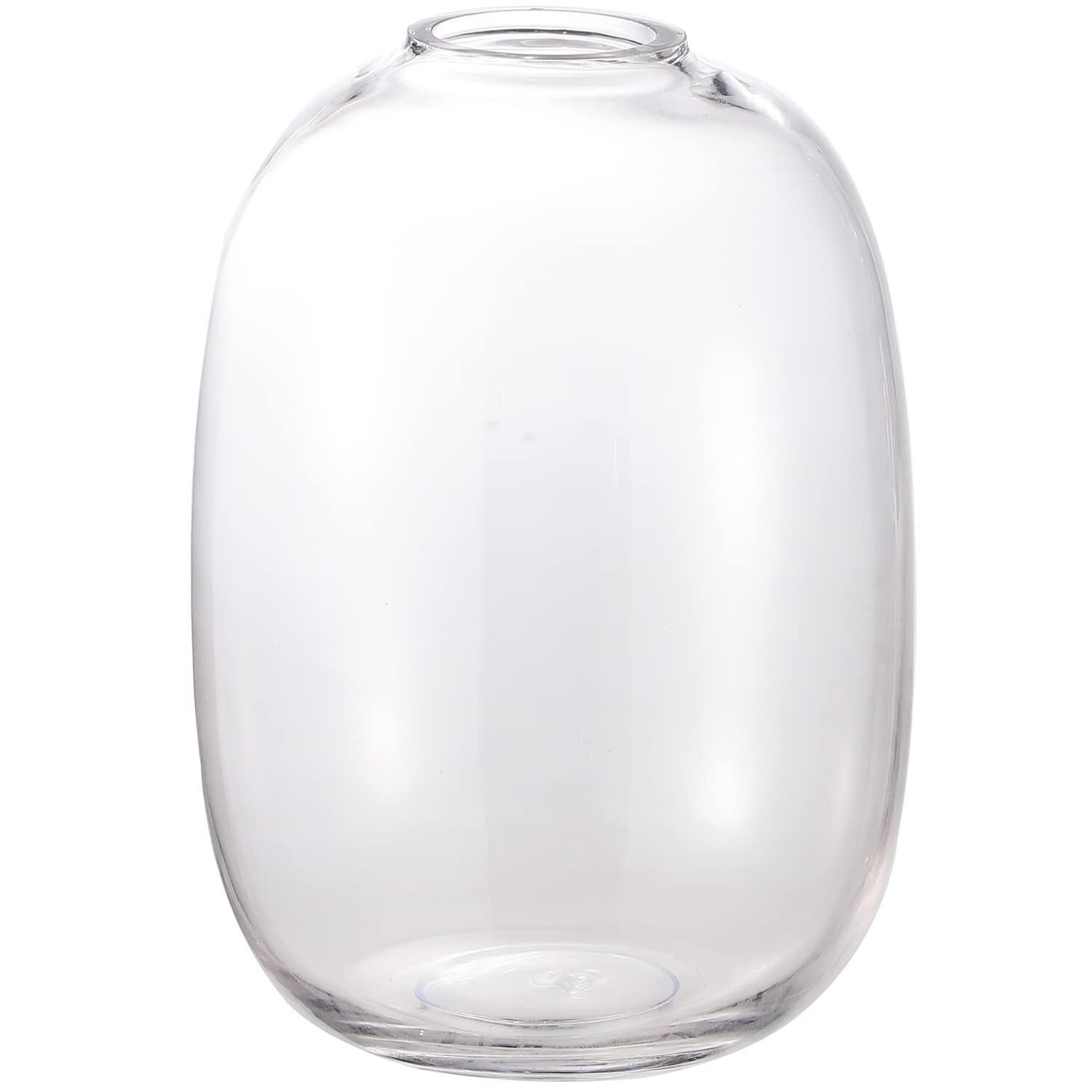 YANWE1 Clear Glass Vase, 10 Inches Large Glass Vas
