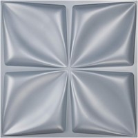 $70  Art3d Grey 3D Wall Panel  Flower Design  3 Sq