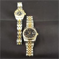 Pair of men's wrist watches