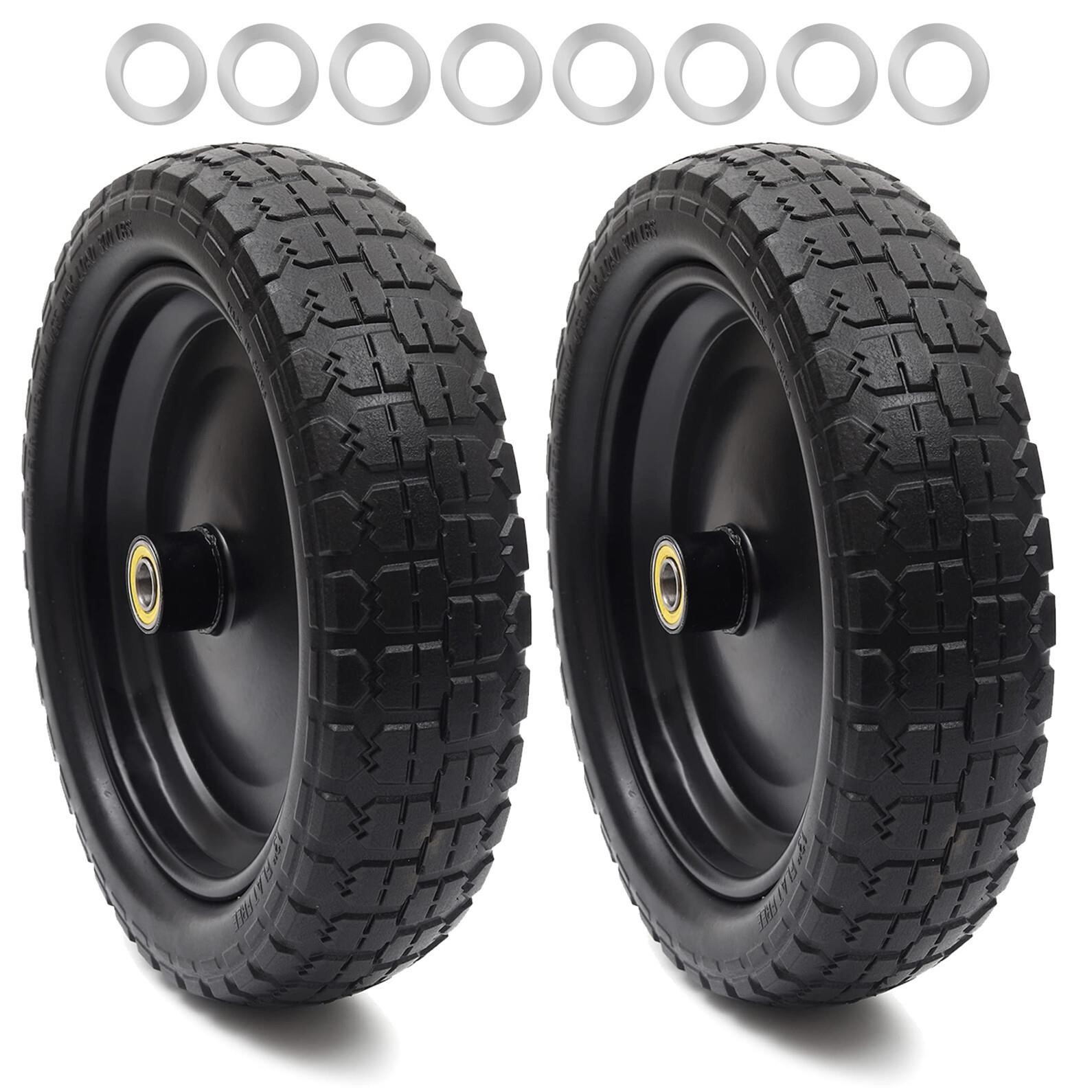 AR-PRO  13" Flat Free Tire and Wheel - with 5/8" A