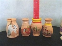 (4) Mini Terracotta Pieces