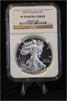 2015-W West Point PF70 Ultra Cameo Silver Eagle