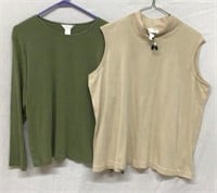 R7) LADIES SIZE 1X CHRISTOPHER & BANKS TOPS