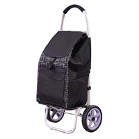 BREZO Folding Shopping Cart with Wheels, Grocery C