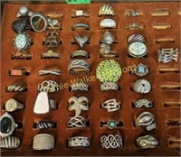 46 Sterling Silver Rings. Ring Holder Not Included