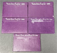 (II) United States Proof Sets. 1985, 1986, 1988,