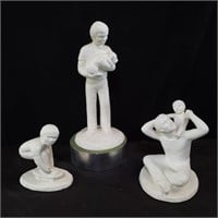 Group of chalk figurines