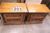 Pair of 2 Drawer Night Stands 23"T X 26"W X 15"D