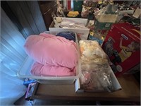 LOT OF GIRL'S CLOTHING AND SLEEPING BAGS