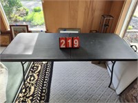 Black Folding Table 79 1/2"x29 1/2"