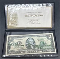 (II) Authentic Legal Tender Collector 2 Dollar