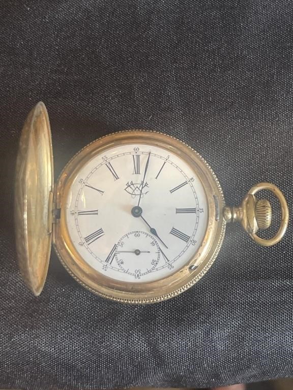 Antique Waltham gold filled pocket watch
