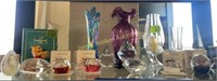Fenton Vases, Caithness Art Glass Paperweights,
