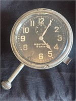 Antique Waltham 8 day  car clock