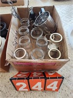 Box Lot Clear Jars