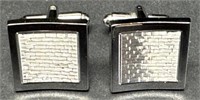 (E) Sterling Silver Cuff Links. .621ozt