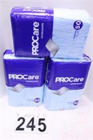 4 Packs of 50 Procare Underpads (New)