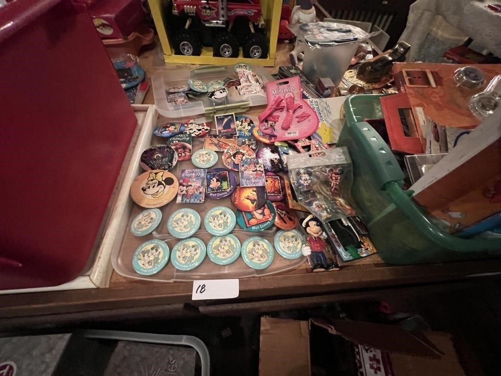 LOT OF DISNEY PINS AND FRAMES