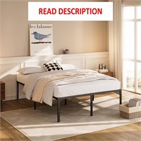 $70  18 King Bed Frame  Steel Support  2500 lbs