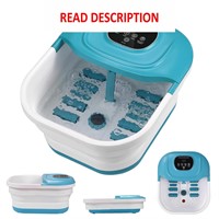 $40  Foot Spa with Heat & Timer  Bubble Bath  Blue