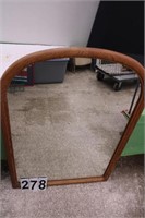Wood Framed Mirror 44.5"T X 30.5"W