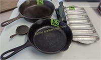 Cast Iron Wagner Ware Skillet 5, 6 B1055,