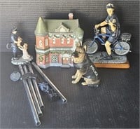 (S) Mixed Lot Includes: Porcelain Police Station,